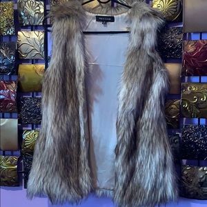 Faux fur vest